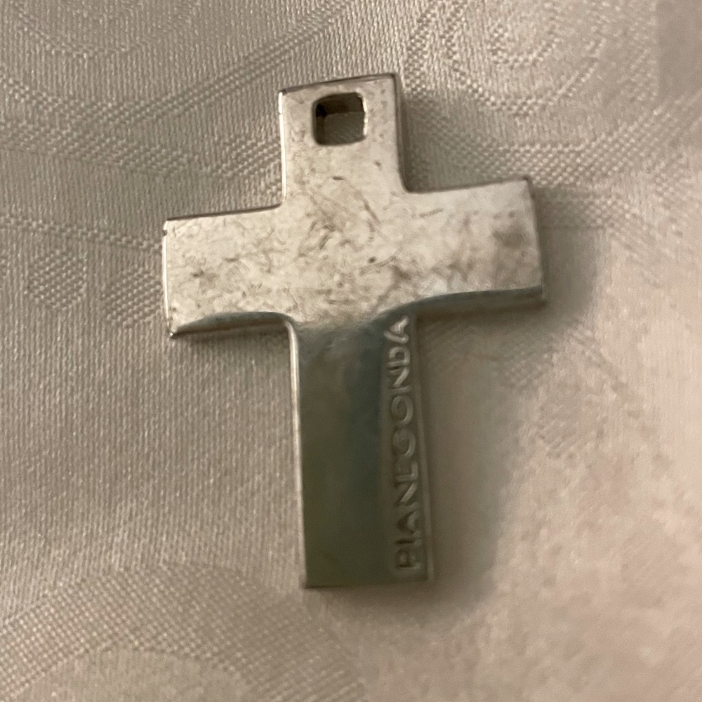 Pianegonda sterling silver cross pendant